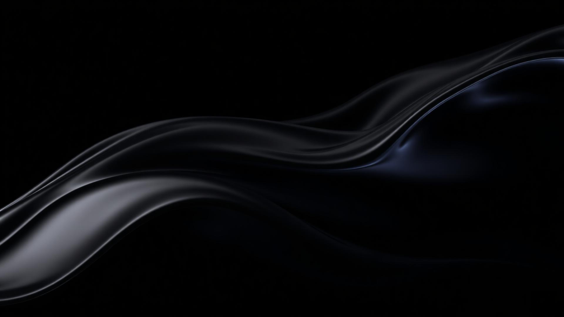Abstract chrome wave
