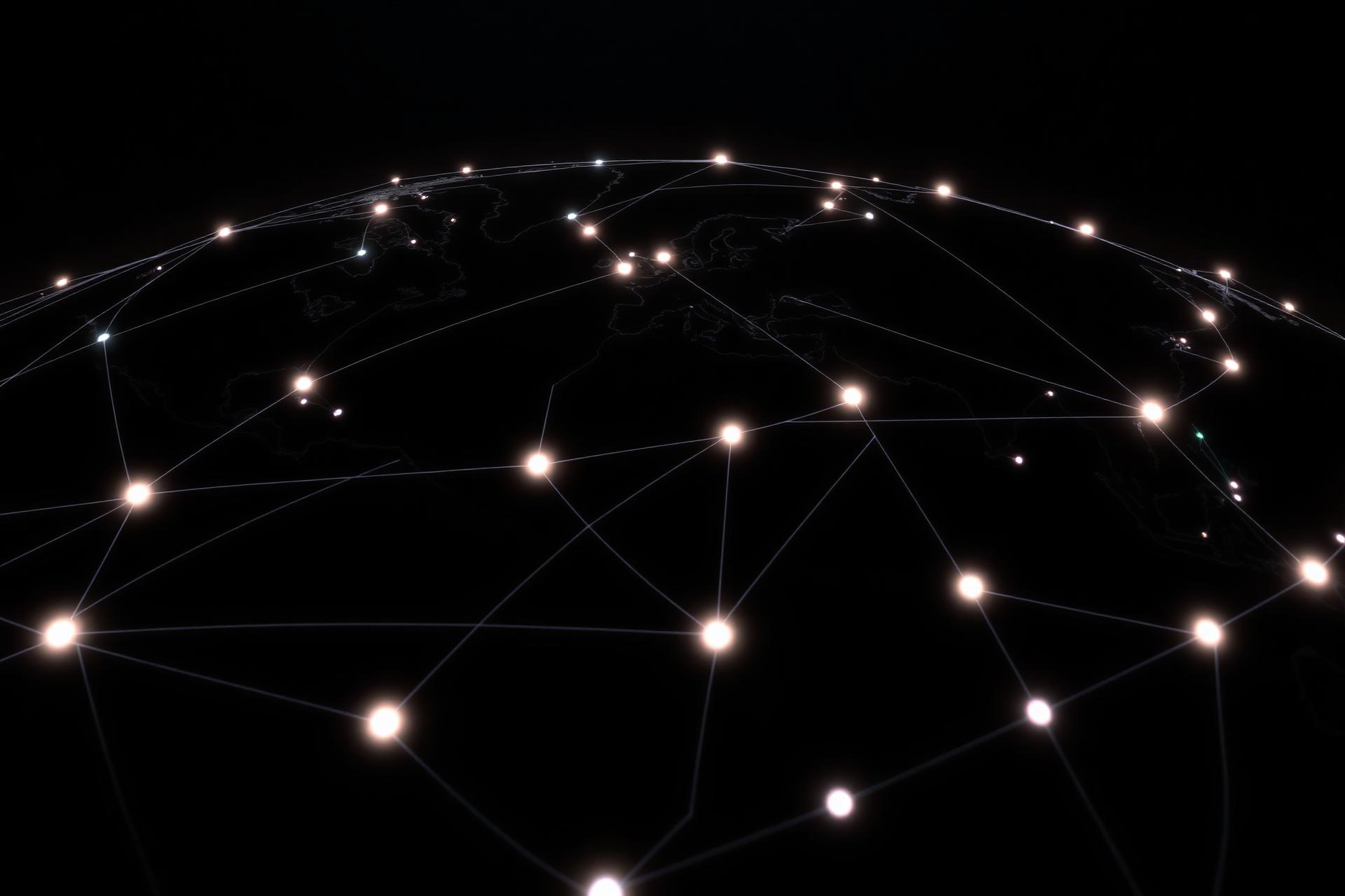 Global network visualization